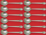Castilian by Tiffany and Co Sterling Cream Soup Spoon Set 12 pieces 6 7/8"