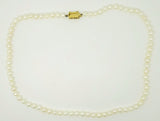 Cultured Freshwater Pearl Necklace Strand with 10k Gold Clasp (#J3236)