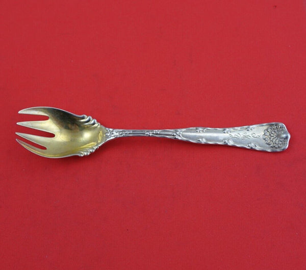 Wave Edge by Tiffany and Co Sterling Silver Ice Cream Fork Fluted Shoulders GW
