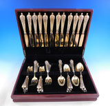 French Cardeilhac Silver Vermeil Flatware Set Service Dessert 36 pcs Figural