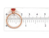 14k Rose Gold 1.45 Carat Genuine Natural Oregon Sunstone Ring 7 1/2 (#J7555)