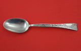 Lap Over Edge Acid Etched By Tiffany Sterling Teaspoon w/ marigolds  6"