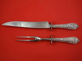 Easter Lily by Frank Whiting Sterling Silver Roast Carving Set 2pc HH WS