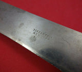 Lap Over Edge Acid Etched by Tiffany Sterling Silver Roast Carving Knife w/ Koi