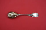 Diamond by John Polhamus/Shiebler Sterling Preserve Spoon BC GW w/ flower  7"