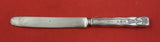 Lap Over Edge Acid Etched by Tiffany Sterling Silver Dessert Knife w/ love birds