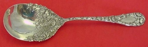 Chrysanthemum by Durgin Sterling Silver Berry Spoon 9" Serving Silverware