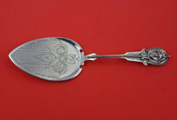 Wood and Hughes Sterling Silver Pie Server brite-cut dated July 11, 1865 10 3/8"