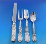 Chrysanthemum Tiffany Sterling Silver Flatware Set for 12 Service 75 pieces