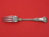 Queens by Unknown English Sterling Silver Dinner Fork w/Oyster Shell Back 8 1/4"