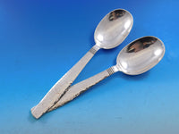 Swedish Modern by Allan Adler Sterling Silver Flatware Set Hammered 114 pcs