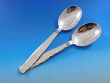 Swedish Modern by Allan Adler Sterling Silver Flatware Set Hammered 114 pcs