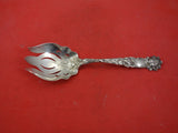 Bridal Rose by Alvin Sterling Silver Salad Serving Fork 9 1/4" Vintage Server