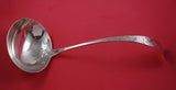 Antique Lily Engraved by Unknown Sterling Silver Soup Ladle 5.2 ozt. 11 1/2"