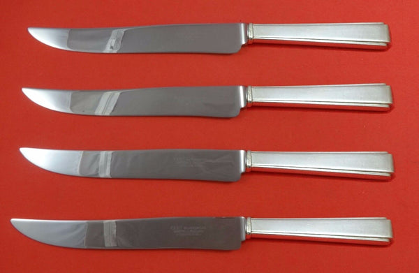 Modern Classic by Lunt Sterling Silver Steak Knife Set Texas Sized Custom