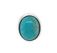 14k White Gold 4.71ct Genuine Natural Kingman Turquoise Stud Earrings (#J7122)