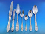 Tudor Scroll by Birks Sterling Silver Flatware Set 8 Service 62 pieces Dinner