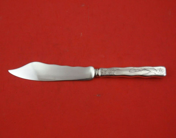 Lap Over Edge Acid Etched by Tiffany and Co Sterling Fish Knife HH AS 7 5/8"