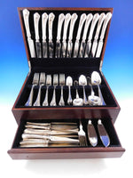 Moderne Gramont by Christofle France Silverplate Flatware Service Set 106 Pieces