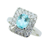 14k White Gold 1.5ct Genuine Natural Paraiba Tourmaline Ring w/AGL Report #J4502