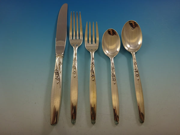 Summer Song by Lunt Sterling Silver Flatware Set For 12 Service 63 Pieces