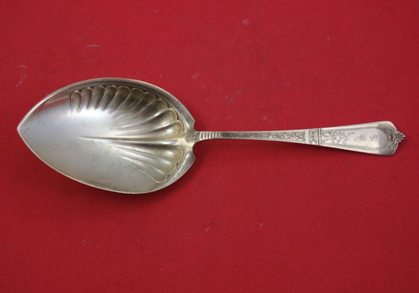 Domestic by Gorham Sterling Silver Ice Cream Serving Spoon fluted 9"