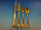 American Victorian Vermeil by Lunt Sterling Silver Regular Size Setting(s) 4pc