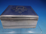 Peruvian Sterling Silver Box Engraved Crowned Eagles Crest Welsch Peru (#6690)