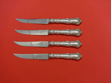 Strasbourg by Gorham Sterling Silver Steak Knife Set 4pc HHWS Custom Made 8 1/2"