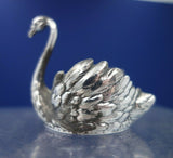 Martin Mayer German .800 Silver Salt Cellar Swan Shape 1 7/8" x 2 1/8" (#6830)