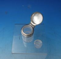 CM English Sterling Silver and Glass Dresser Jar (#5738)