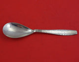 Swedish Modern by Allan Adler Sterling Silver Preserve Spoon Heavily Hammered 7"