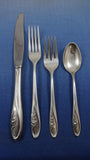 Sculptured Rose by Towle Sterling Silver Flatware Set For 12 Service 67 Pieces