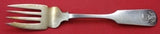 Sheaf of Wheat by Durgin-Gorham Sterling Silver Salad Fork Gold Washed 6 1/4"