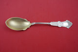 Alhambra by Whiting Sterling Silver Preserve Spoon Pointed Stippled Bowl GW 7"