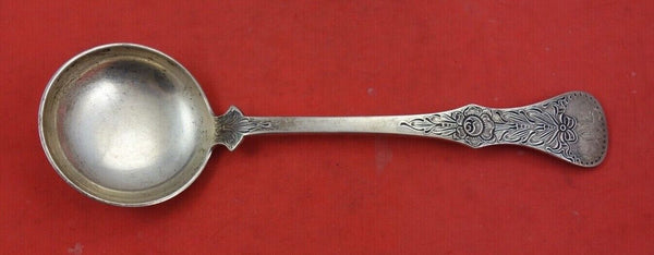 Flat Rose aka Rose by Unknown .830 Sterling Silver Gravy Ladle PJP 7 7/8"