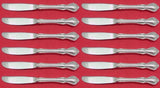 Hampton Court by Reed & Barton Sterling Silver Butter Spreader Mod HH Set 12 pcs