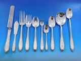 Scroll Edge Engraved by Schofield Sterling Silver Flatware Set 12 Service 103 pc