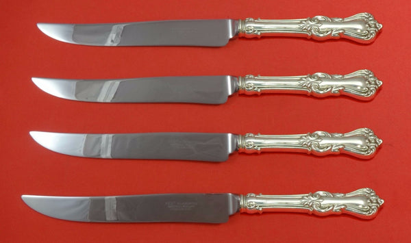 Marlborough by Reed and Barton Sterling Steak Knife Set 4pc Texas Sized Custom