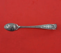 B.H. Joseph and Co English Victorian Sterling Silver Sugar Tong Chased w/ Leaves