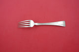 Lap Over Edge Hand Engraved By Tiffany Sterling Dinner Fork w/ flowers 8"