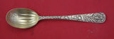 Wallace Sterling Silver Sugar Spoon GW embossed bright-cut bowl 5 3/4"