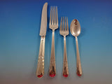 Orchid by International Sterling Silver Flatware Dinner Service Set 120 Pieces