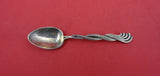 Pattern Unknown by Shiebler Sterling Demitasse Spoon w/twisted wave 4 1/4"