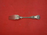 Kings by Bailey & Kitchen fancy back Coin Silver Regular Fork 7"