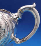 Elkington English Victorian Sterling Silver Tea Pot 3-D Finial Chased (#8437)