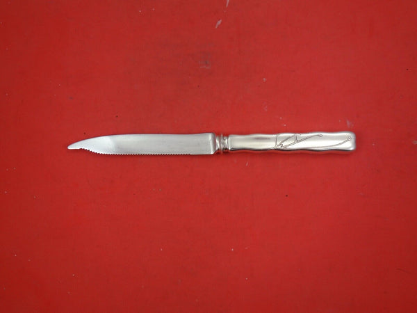 Lap Over Edge Acid Etched by Tiffany Sterling Silver Fruit Knife serrated 7 1/4"