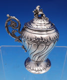 Louis XV by Puiforcat French Sterling Silver Mustard Pot with Spoon (#8329)