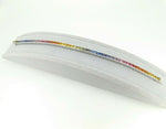 14k White Gold 8.70 Carat Genuine Natural Rainbow Sapphire Bracelet (#J4440)