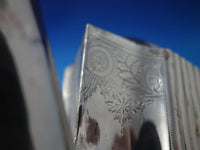 PBAB English Sterling Silver Tea Pot London Hand Engraved c.1790 (#6007)